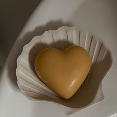French Vintage Porcelain Shell Dish