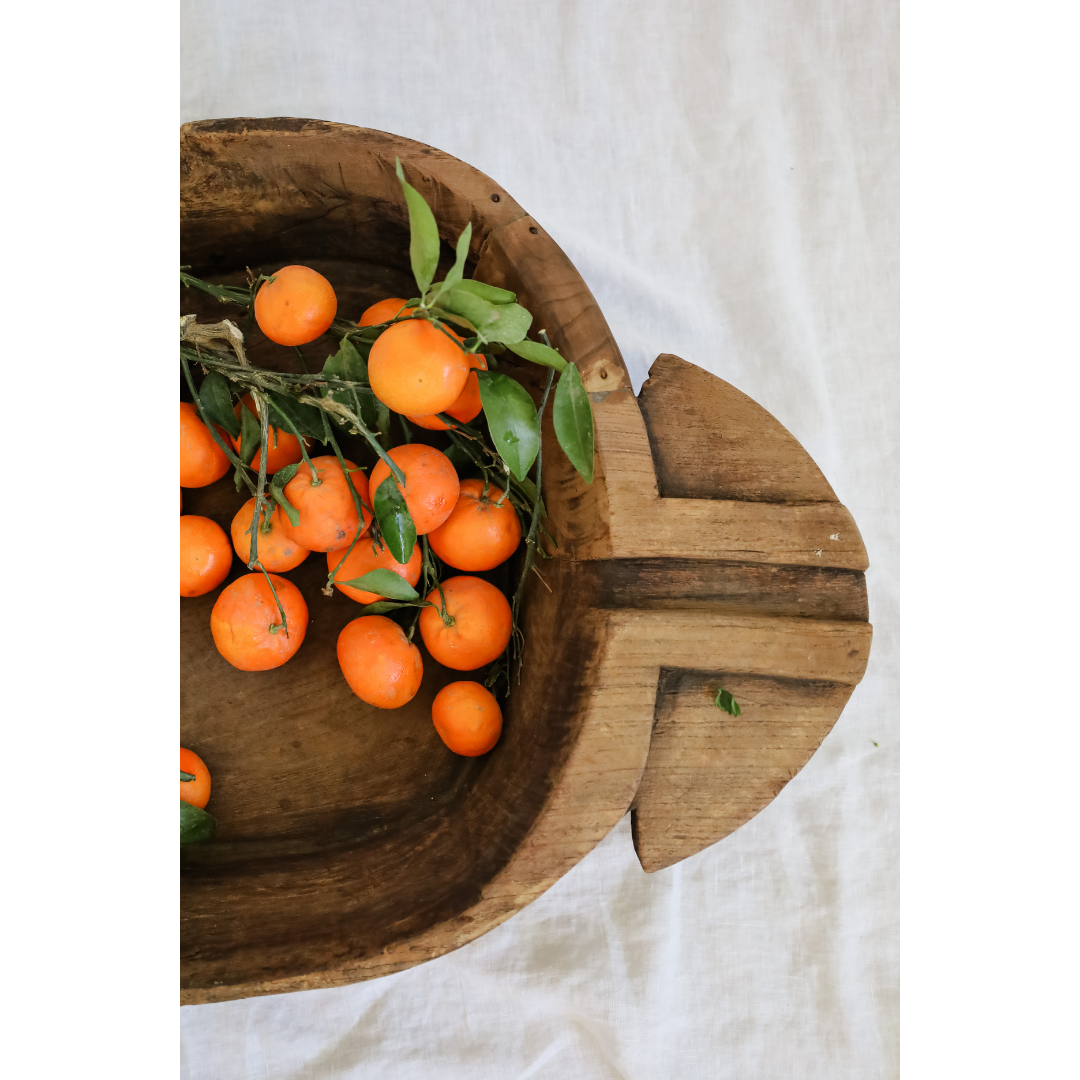 Large Decorative Wooden Bowl