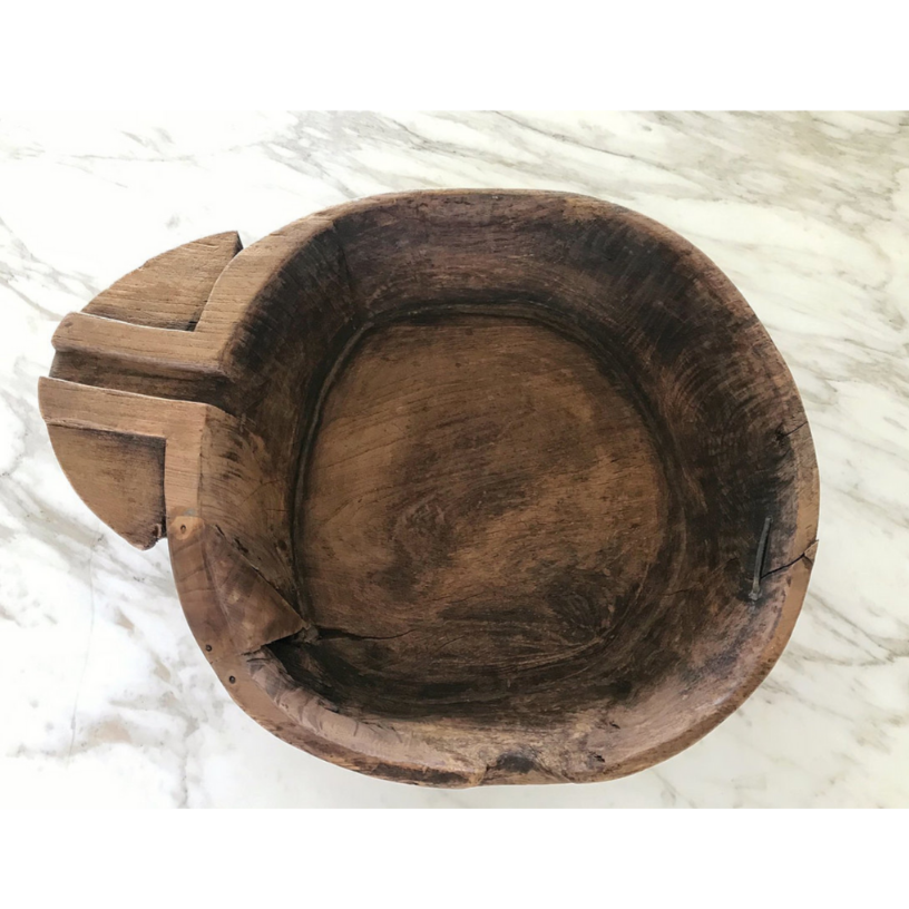 Large Decorative Wooden Bowl